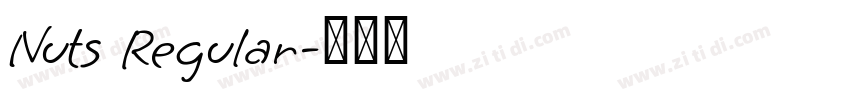 Nuts Regular字体转换